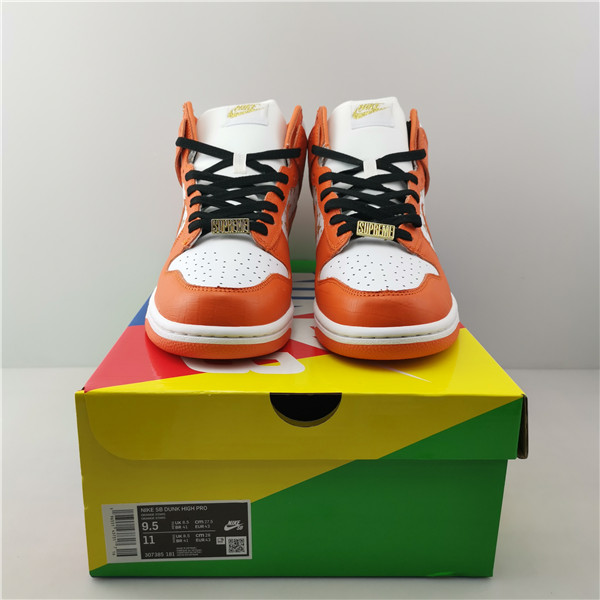 nike sb dunk high S*p*e orange 307385-181