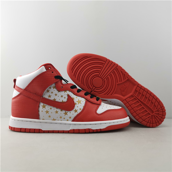 nike dunk high pro sb S*p*e red stars 307385-161