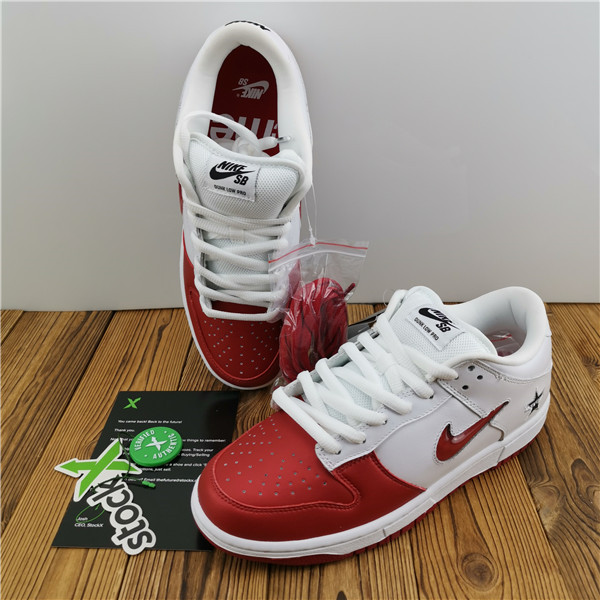 nike sb dunk low S*p*e jewelswoosh red ck3480-600.