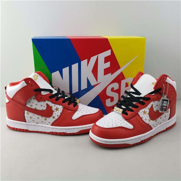 nike dunk high pro sb S*p*e red stars 307385-161